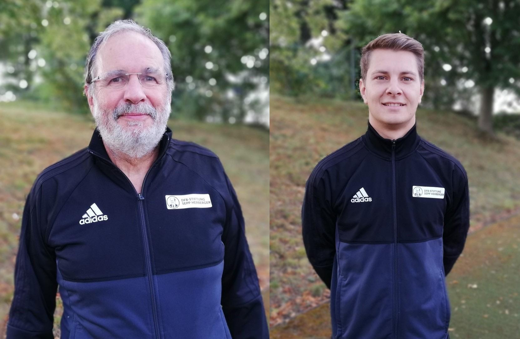 Peter Gößmann (links) wird durch den neuen Nationaltrainer Martin Mana ersetzt. Foto: Deutsche Blindenfußball-Nationalmannschaft